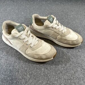 TOMS TRVL Lite Sneakers Womens Size 8.5 Beige Suede Canvas Lightweight Shoes